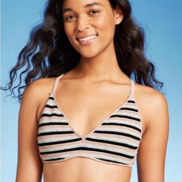 WILD FABLE WOMENS BIKINI TOP CROCHET BRALETTE NWT - Picture 5 of 5